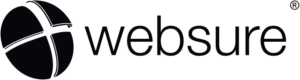 Transparent Black logo for the Websure platform